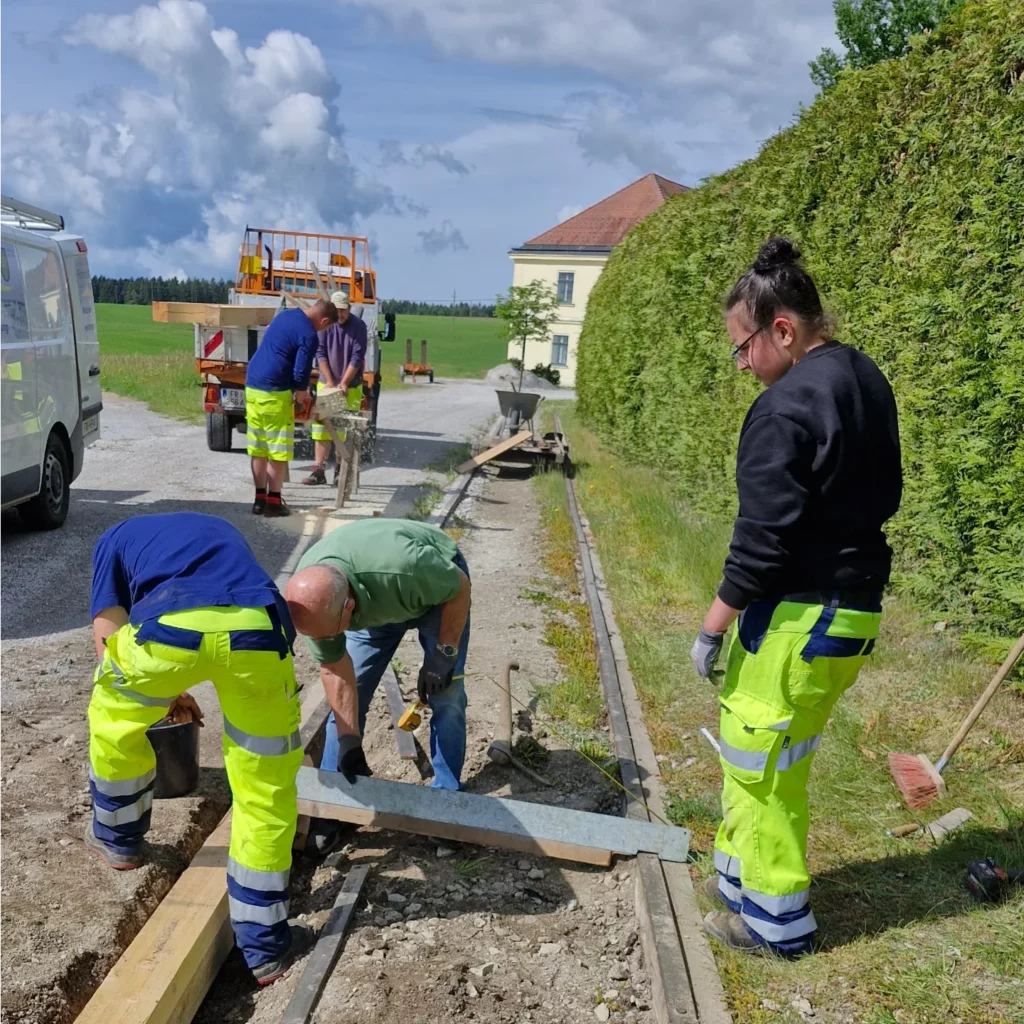 Reparaturarbeiten am Gleis Sommer 2024